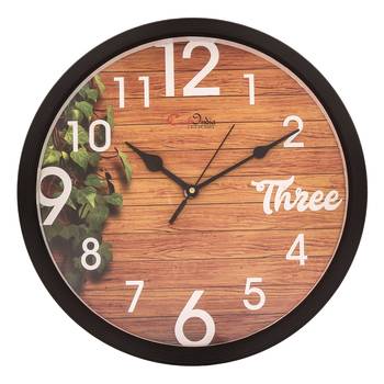 Designer Round Analog Black Wall Clock 1