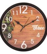 Designer Round Analog Black Wall Clock