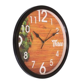 Designer Round Analog Black Wall Clock 2