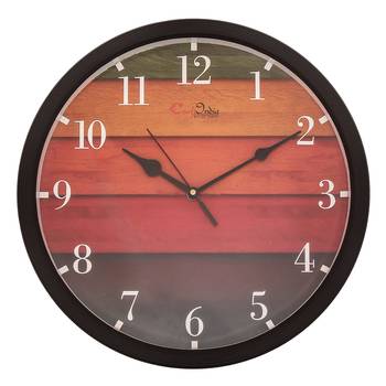 Designer Round Analog Black Wall Clock 1