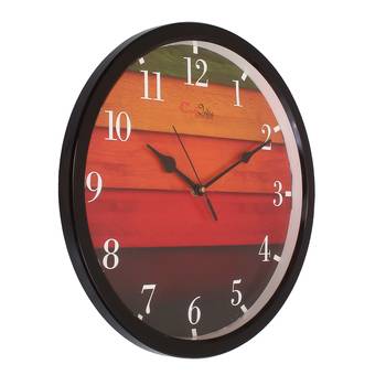 Designer Round Analog Black Wall Clock 2