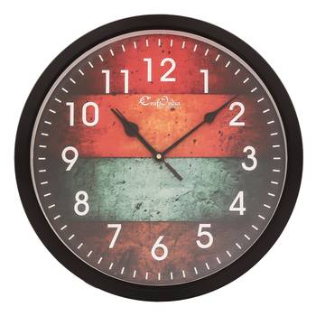 Designer Round Analog Black Wall Clock 1