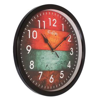 Designer Round Analog Black Wall Clock 2