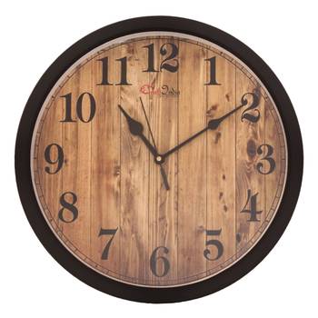 Designer Round Analog Black Wall Clock 1