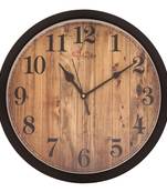 Designer Round Analog Black Wall Clock