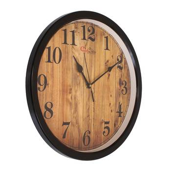 Designer Round Analog Black Wall Clock 2