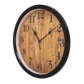 Designer Round Analog Black Wall Clock 3