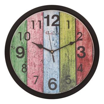 Designer Round Analog Black Wall Clock 1
