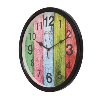 Designer Round Analog Black Wall Clock 3