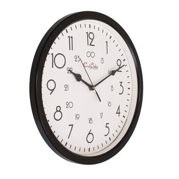 Designer Round Analog Black Wall Clock 2