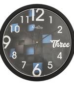 Designer Round Analog Black Wall Clock