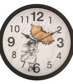 Designer Round Analog Black Wall Clock