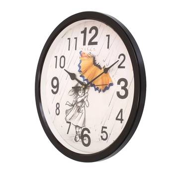 Designer Round Analog Black Wall Clock 2