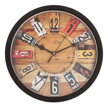 Designer Round Analog Black Wall Clock 1