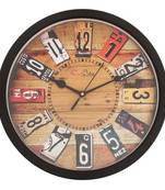 Designer Round Analog Black Wall Clock