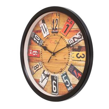 Designer Round Analog Black Wall Clock 3