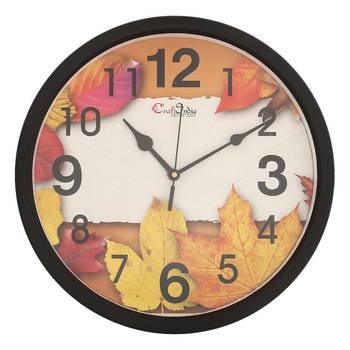 Designer Round Analog Black Wall Clock 1