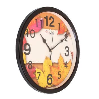 Designer Round Analog Black Wall Clock 2