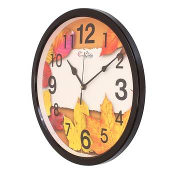 Designer Round Analog Black Wall Clock 3