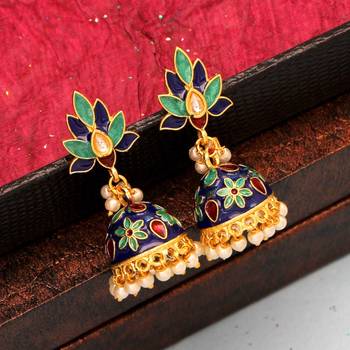 Blue jhumkas 1