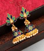 Blue jhumkas