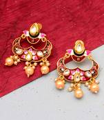 Maroon danglers-drops