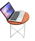 Multipurpose Utility Side Table (Color - Orange, Height - 45Cm, Easy to assemble)