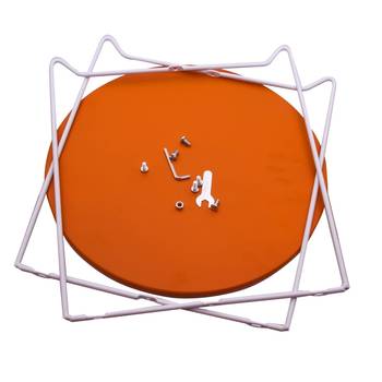 Multipurpose Utility Side Table (Color - Orange, Height - 45Cm, Easy to assemble) 3