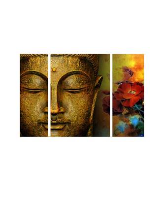 Set of 3 Radha Krishna Premium Canvas Painting 1