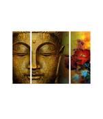 Set of 3 Radha Krishna Premium Canvas Painting