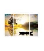 Set of 3 Radha Krishna Premium Canvas Painting