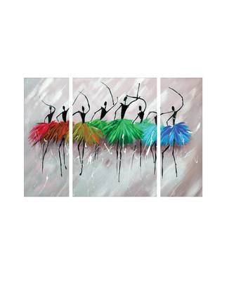 Set of 3 Radha Krishna Premium Canvas Painting 1