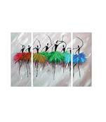 Set of 3 Radha Krishna Premium Canvas Painting