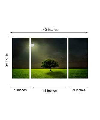 Set of 3 Radha Krishna Premium Canvas Painting 2