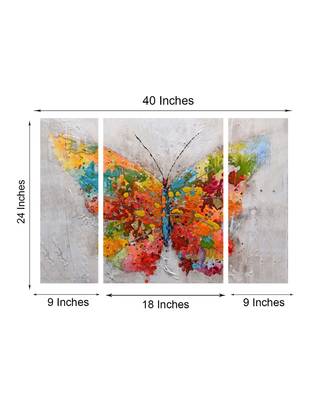 Set of 3 Radha Krishna Premium Canvas Painting 3