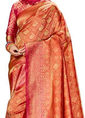 Grey Brasso Silk Saree With Blouse 2