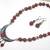Sand Stone Oxidized Necklace 006