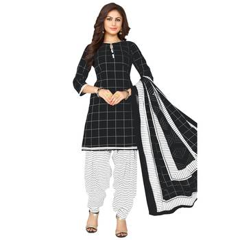 Black printed cotton salwar 1