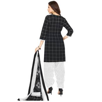 Black printed cotton salwar 2
