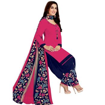 Pink printed cotton salwar 4