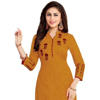 Yellow printed cotton salwar 4