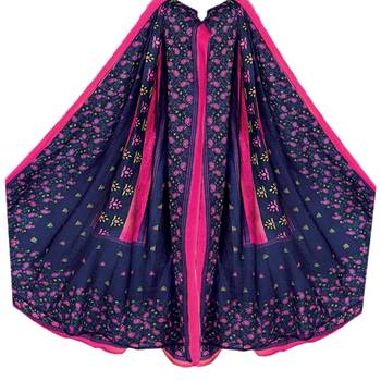 Navy-blue printed cotton salwar 3