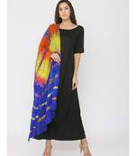 Blue Base Shibori Dupatta