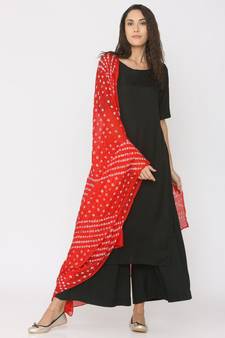 Red Bhandhej Dupatta