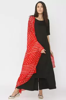 Red Bhandhej Dupatta