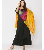 Yellow Base Shibori Dupatta