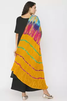 Yellow Base Shibori Dupatta