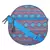 Geomat Grey and Blue Tetron Sling Bag