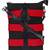 Twine Black & Red Striped Canvas Sling Bag