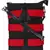 Twine Black & Red Striped Canvas Sling Bag
